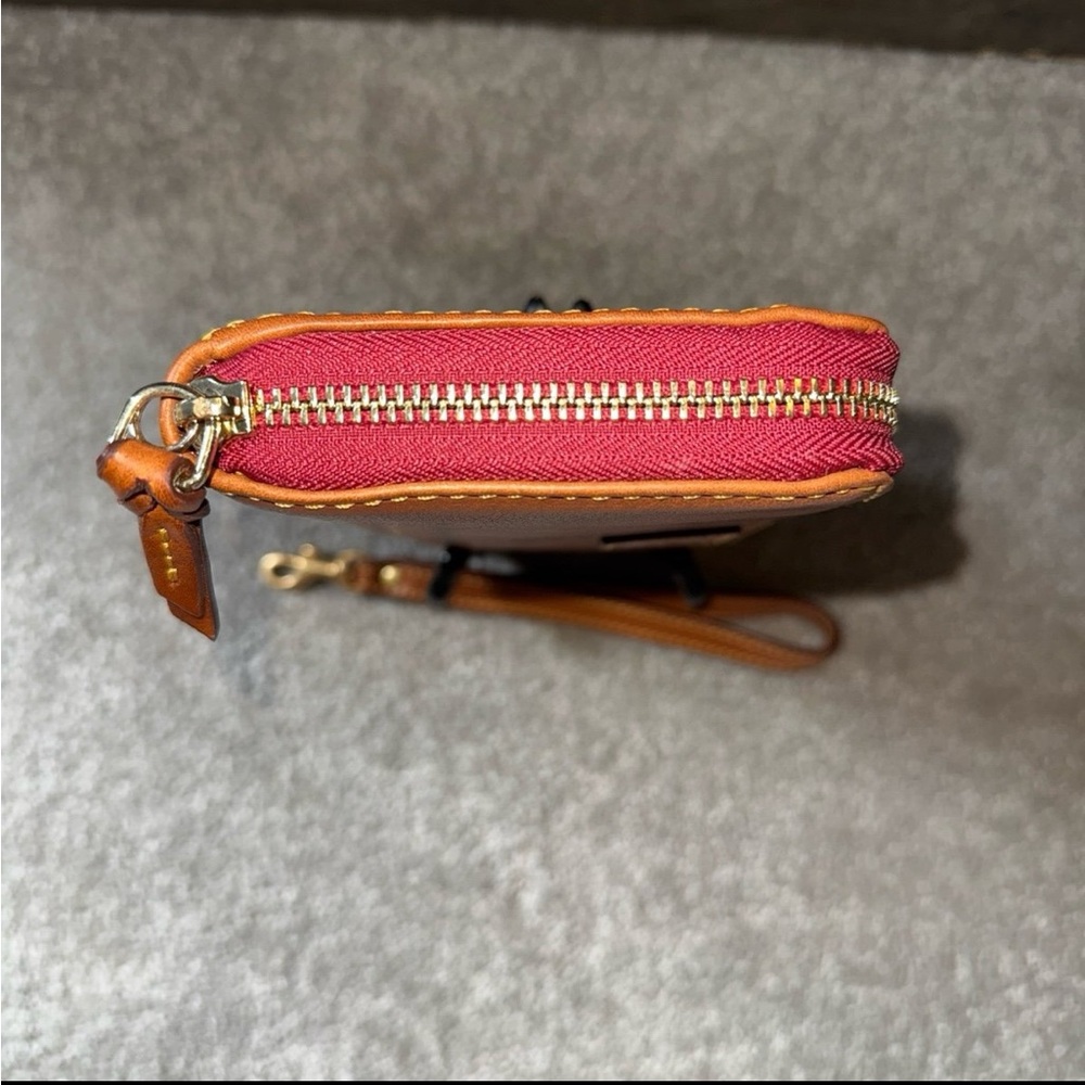 Dooney & Bourke Florentine wristlet in natural - Picture 5 of 12
